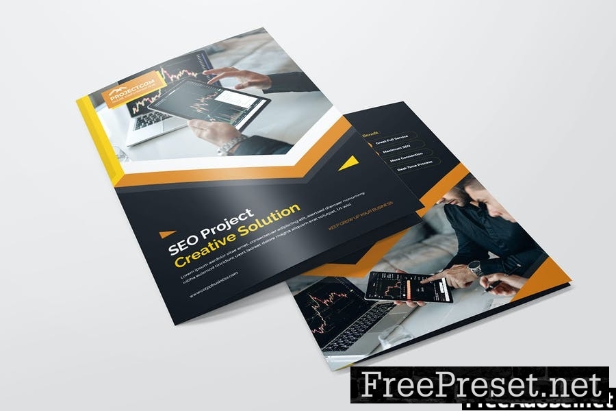 Seo Agency Bifold Brochure 34WTUBS