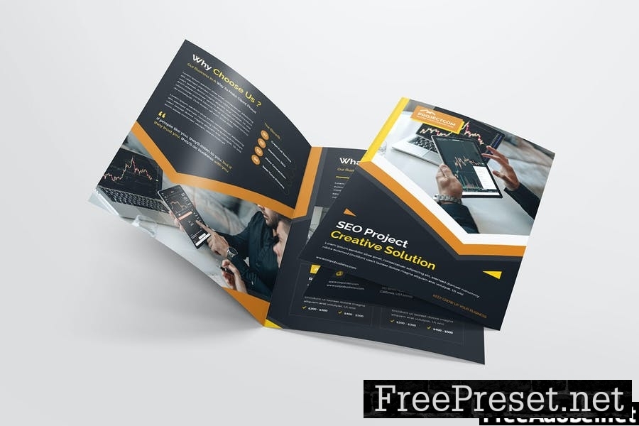 Seo Agency Bifold Brochure 34WTUBS