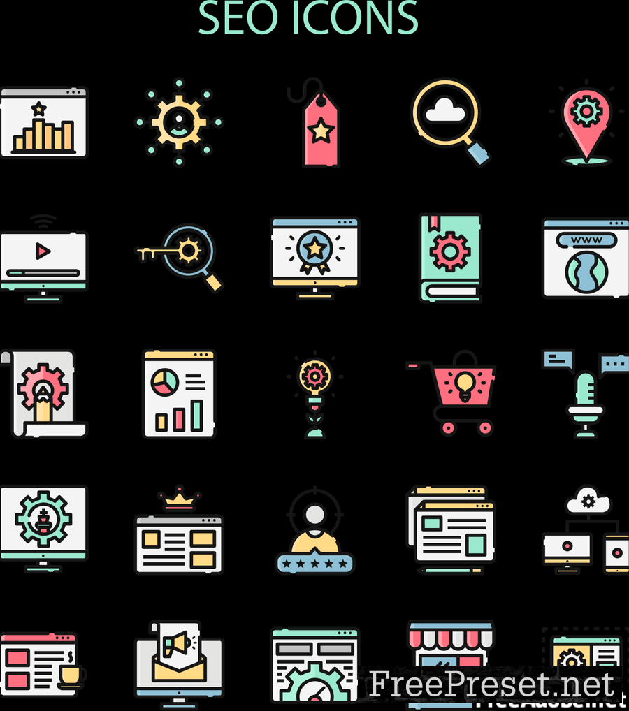 SEO Icons Set