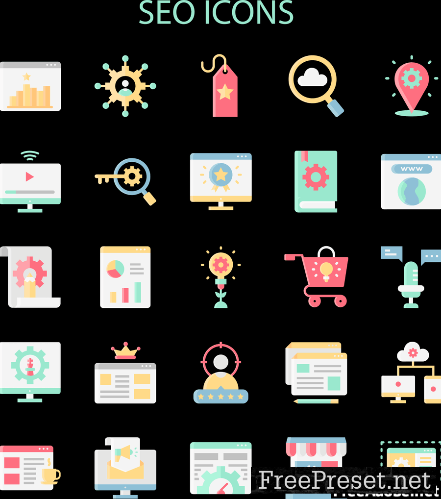 SEO Icons Set