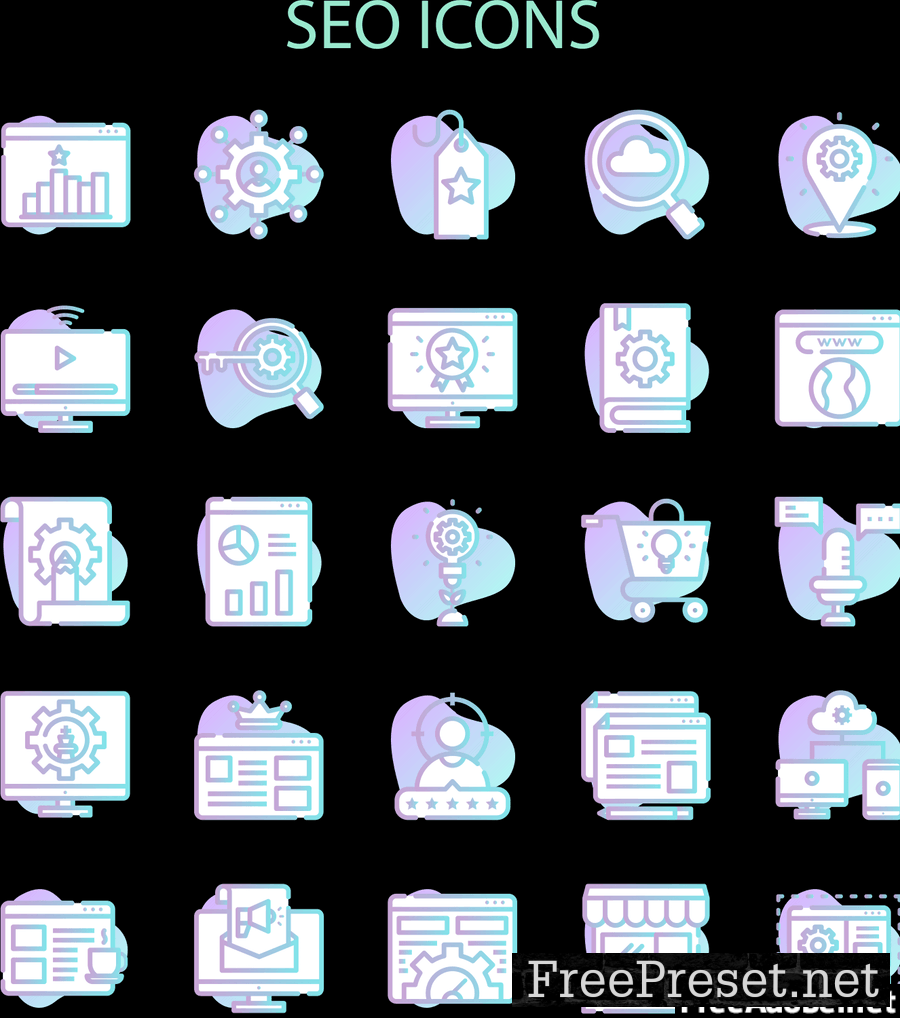 SEO Icons Set