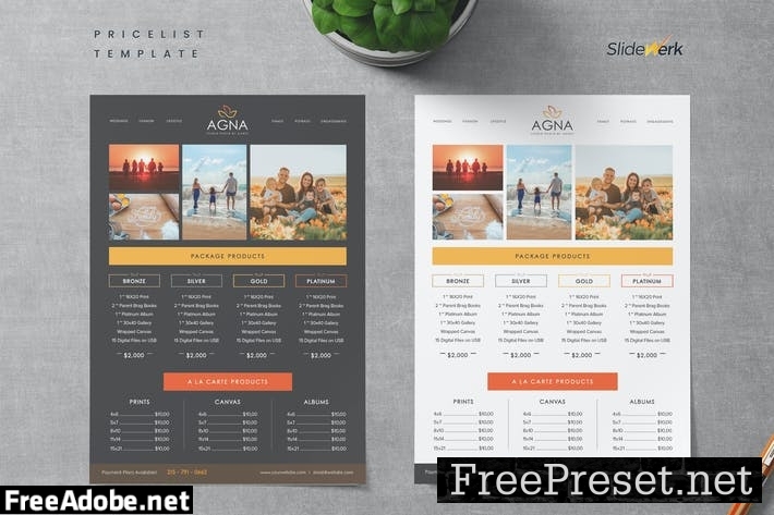 Service Pricelist Template 01 - Slidewerk TQUDA9W