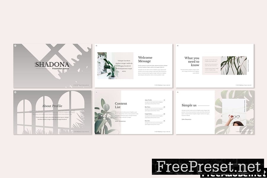 Shadona - Presentation Template RWJ3J5R