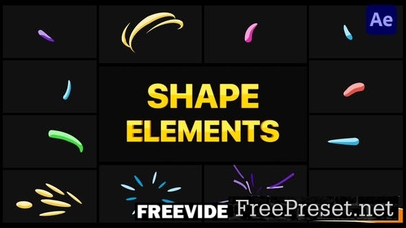 after effects intro template shape elements pack free download