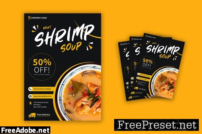 Shrimp Soup Flyer WTD42DW