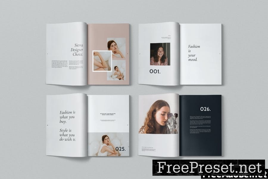 Sierra Fashion Magazine Template BL