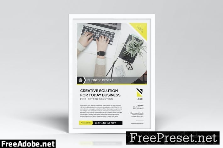 Simple Business Flyers Template F75BT26