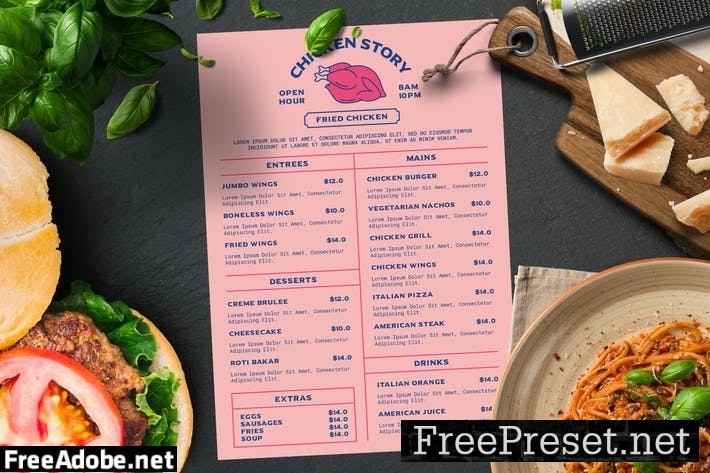 Simple Food Menu JVGVRDQ