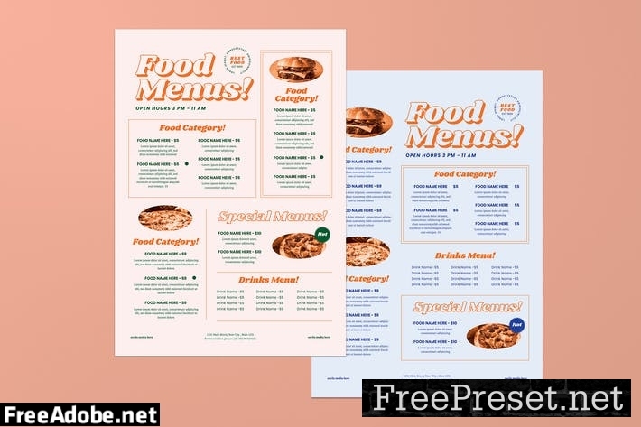 Simple Food Menus D73R63P