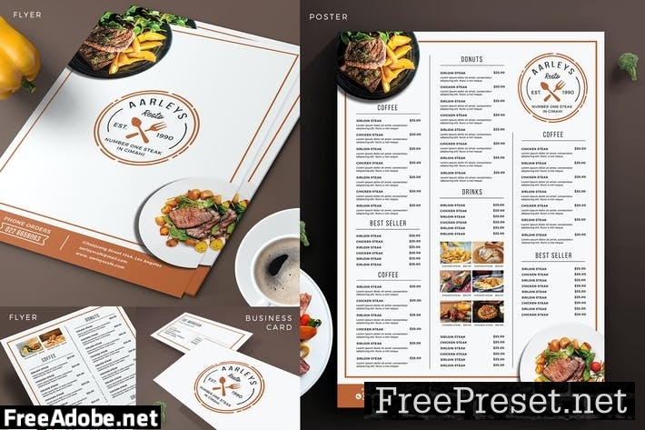 Simple Restaurant Menu Pack WGVL899