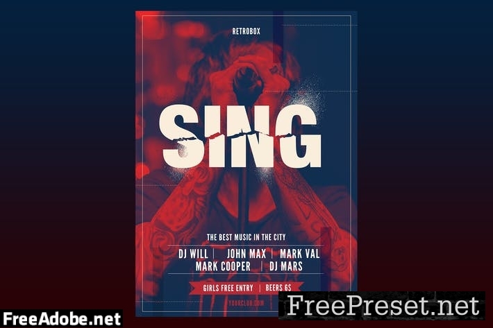 Sing Flyer Poster KMN4XH