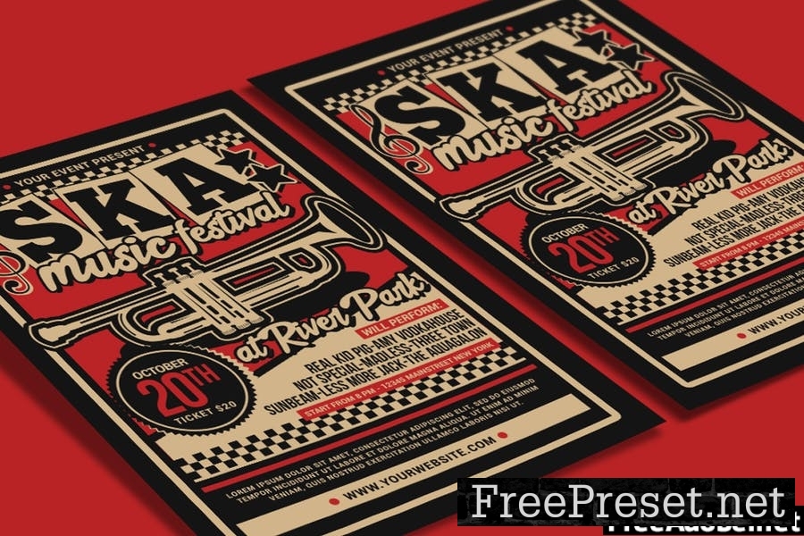 Ska Music Concert Flyer