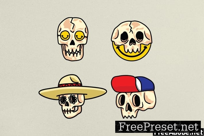 Skull Variations Icon 7AAMSRC