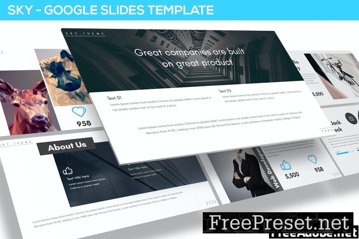 Sky - Multipurpose Google Slides Template XGXMXS