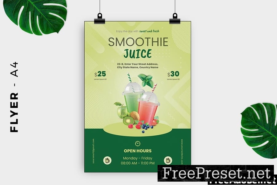 Smoothie Juice Flyer Design