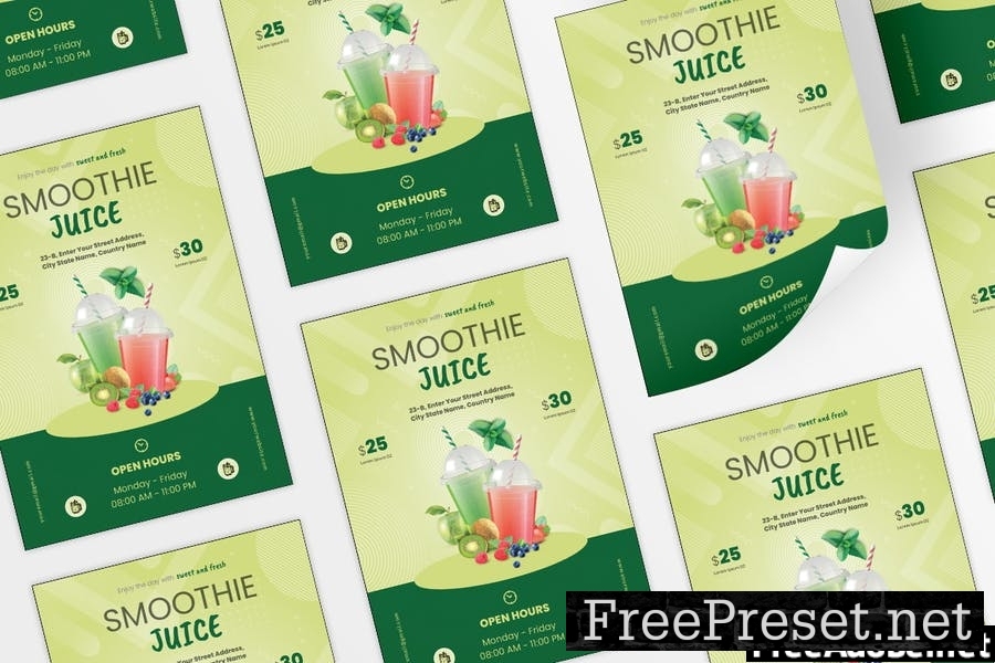 Smoothie Juice Flyer Design