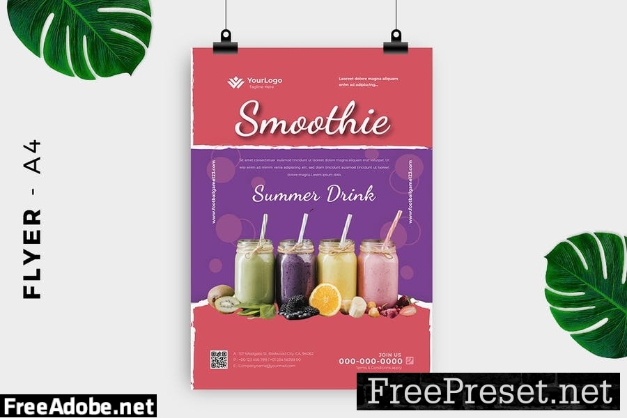 Smoothie Juice Flyer Design