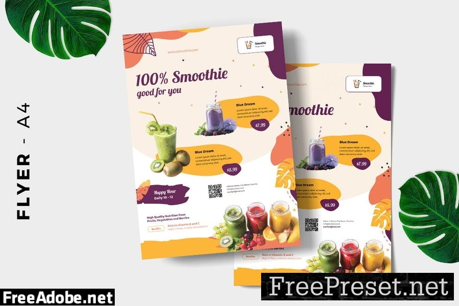 Smoothie Juice Flyer Design