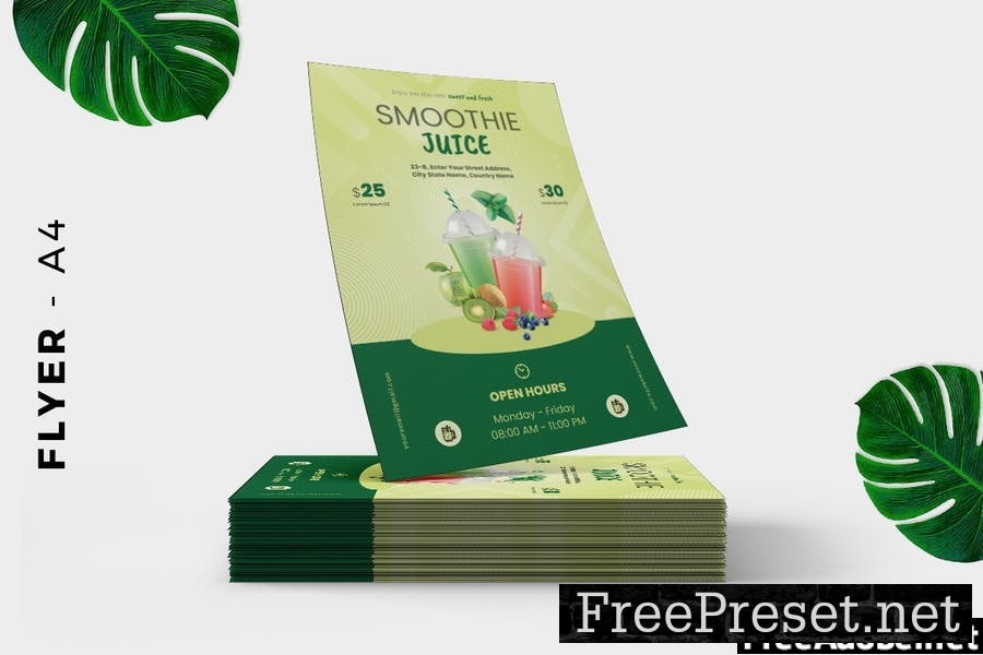 Smoothie Juice Flyer Design