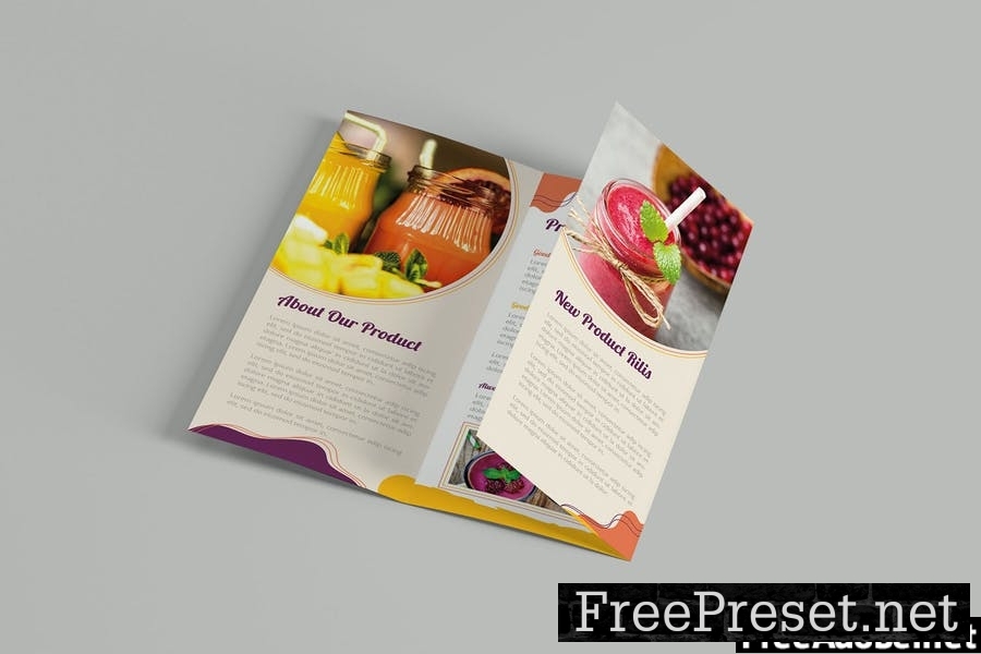 Smoothies Juices | Trifold Brochure