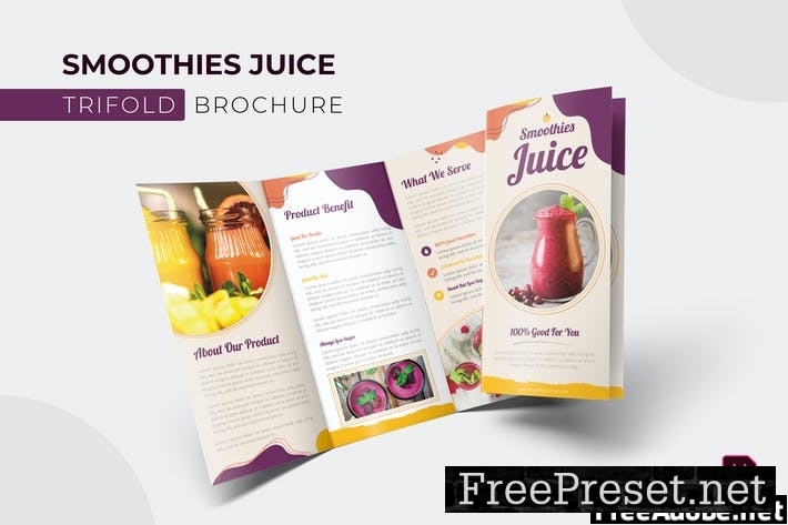 Smoothies Juices | Trifold Brochure 9RR3G93