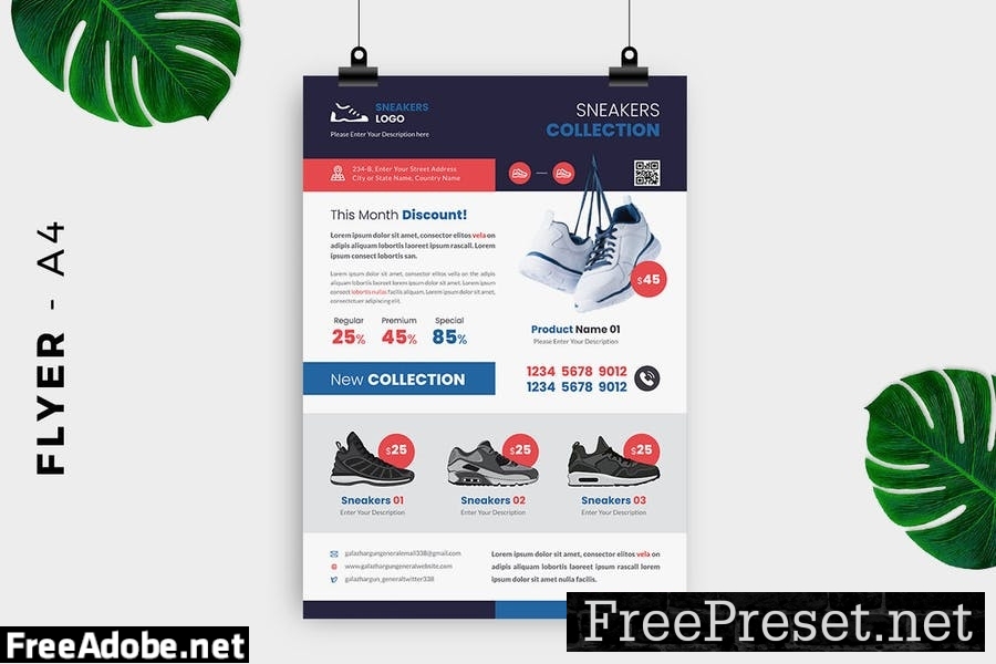 Sneakers Flyer Design