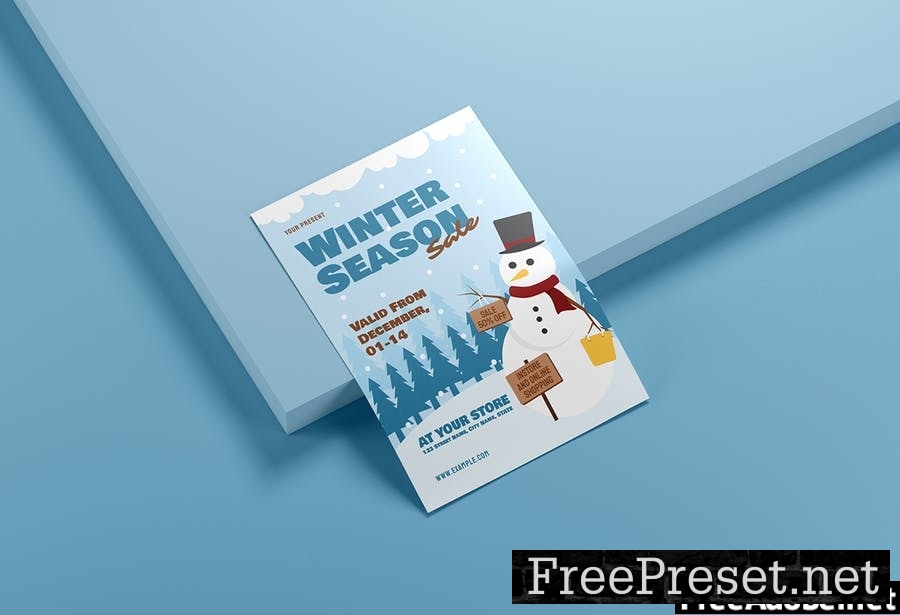 Snowman - Winter Sale Flyer Media Kit