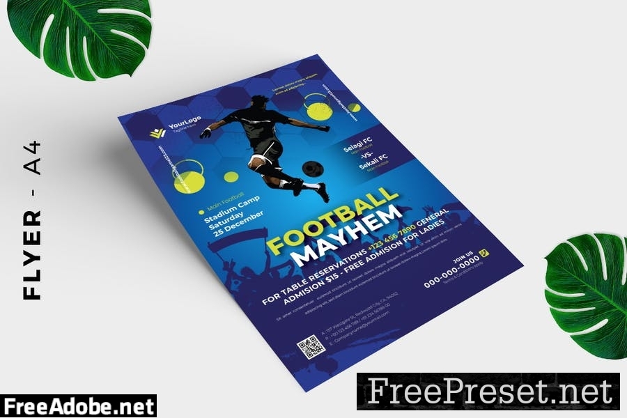 Soccer Competition Flyer Design DPNMQYY