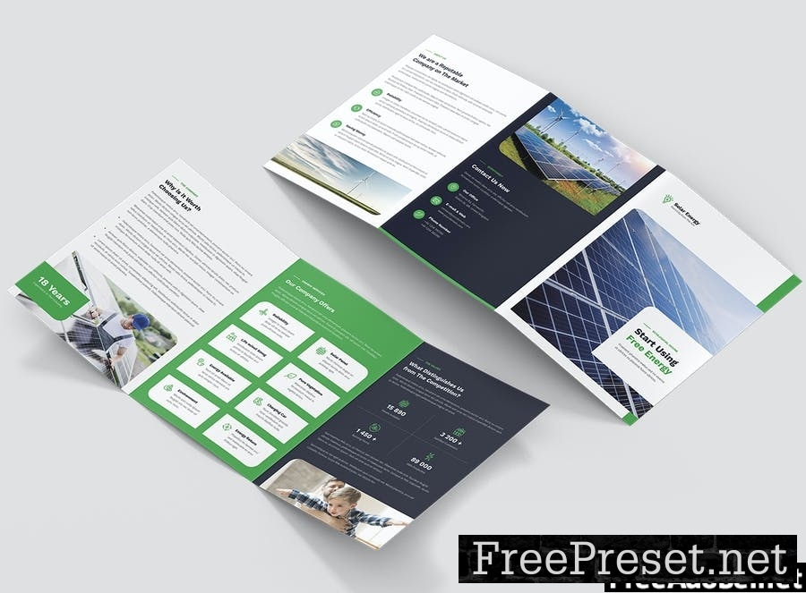 Solar Energy – Brochures Bundle Print Templates 9T7Y46Y