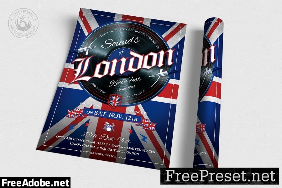 Sounds of London Flyer Template C8QQR37