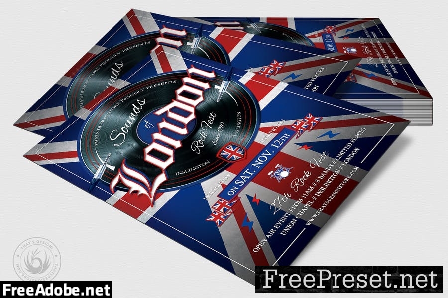 Sounds of London Flyer Template C8QQR37