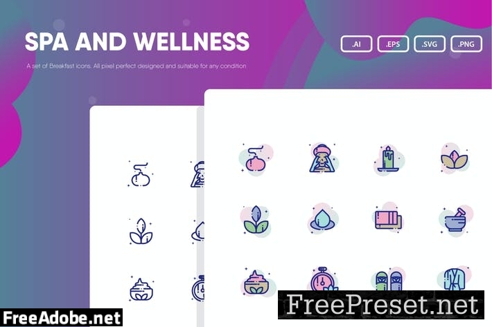 Spa and Wellness Icon Pack ZXUU7PN