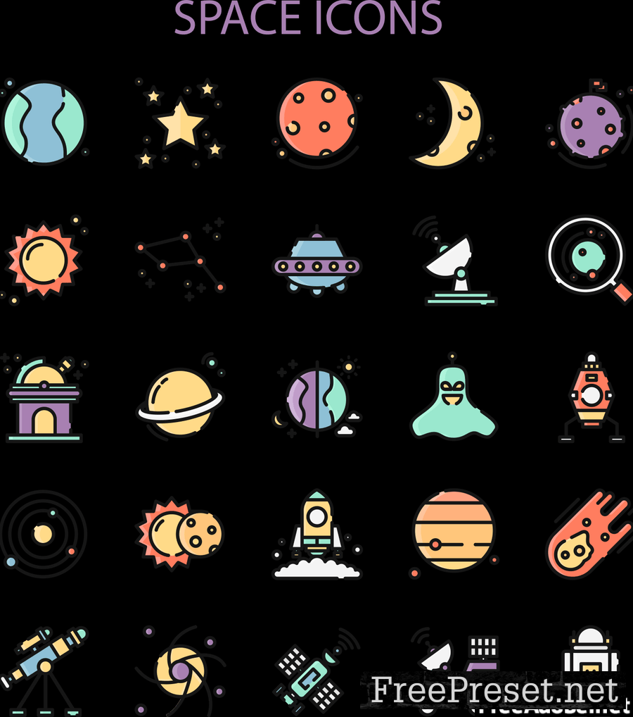 Space Icons Set