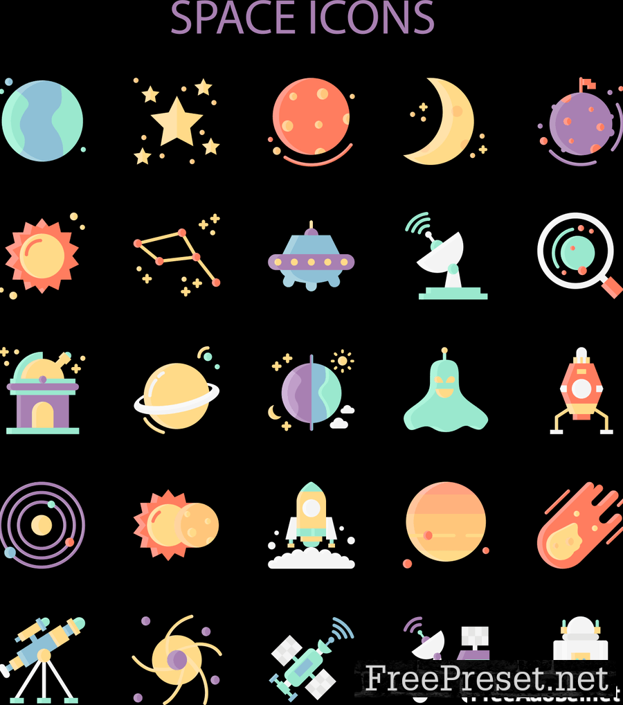 Space Icons Set