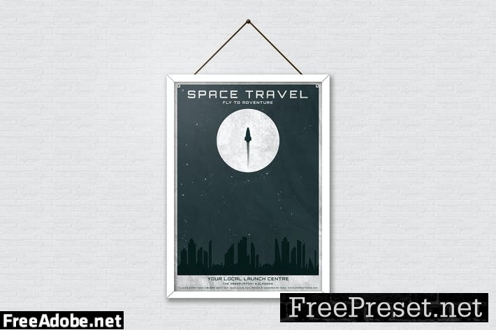 Space Travel Poster 5T3EYS