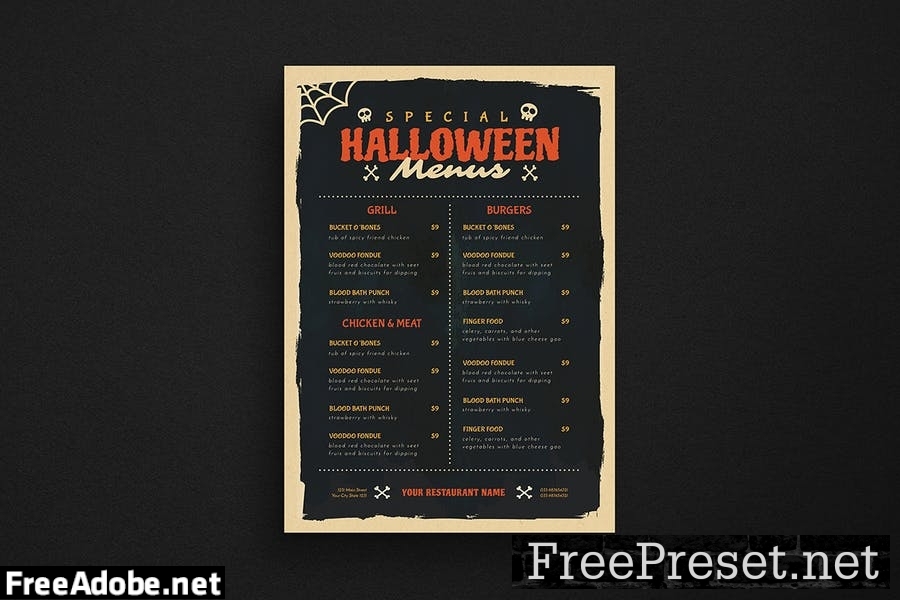 Special Halloween Dine Menus