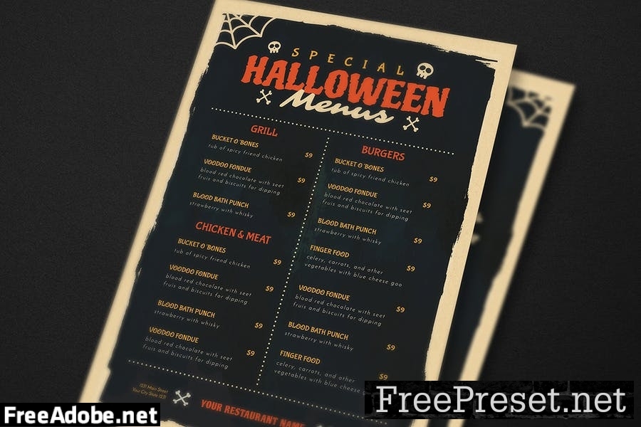 Special Halloween Dine Menus