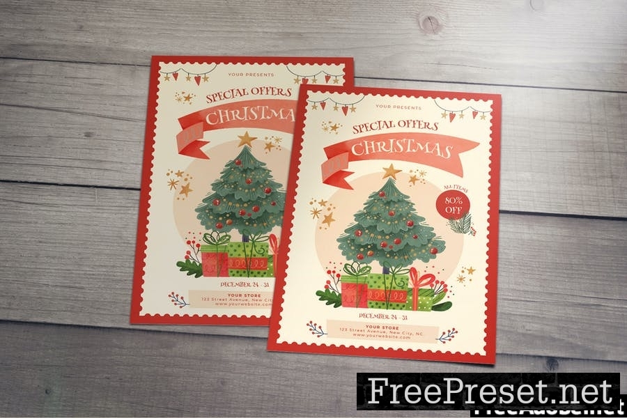 Special Offer Christmas Flyer Template