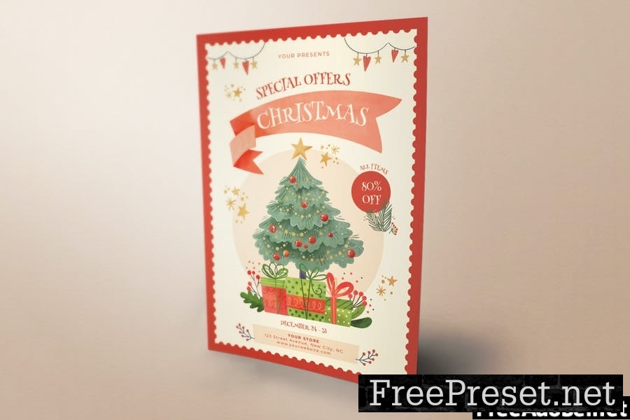 Special Offer Christmas Flyer Template