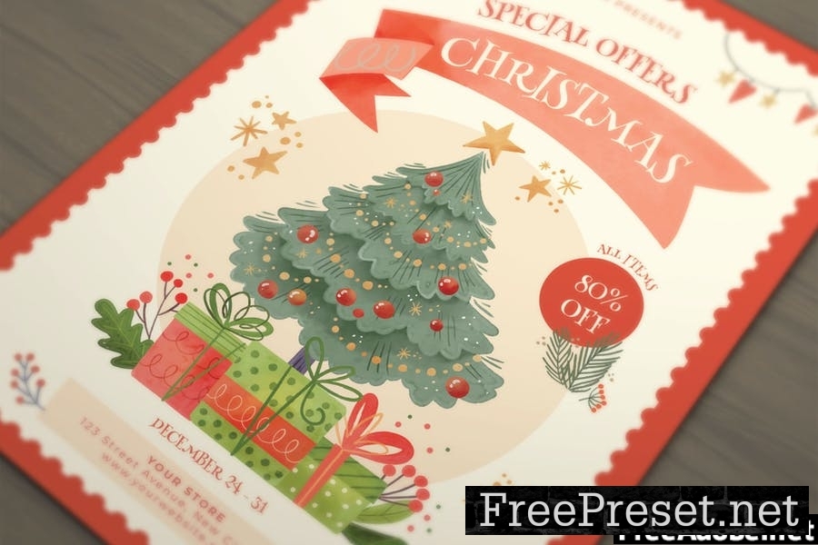 Special Offer Christmas Flyer Template