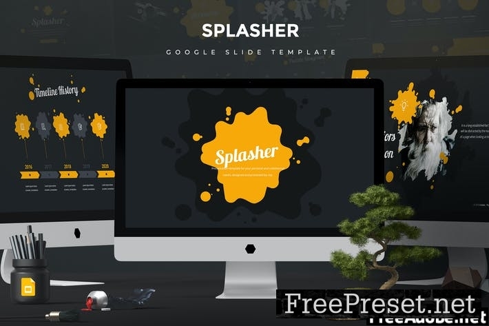 Splasher Google Slide Template T7383Q