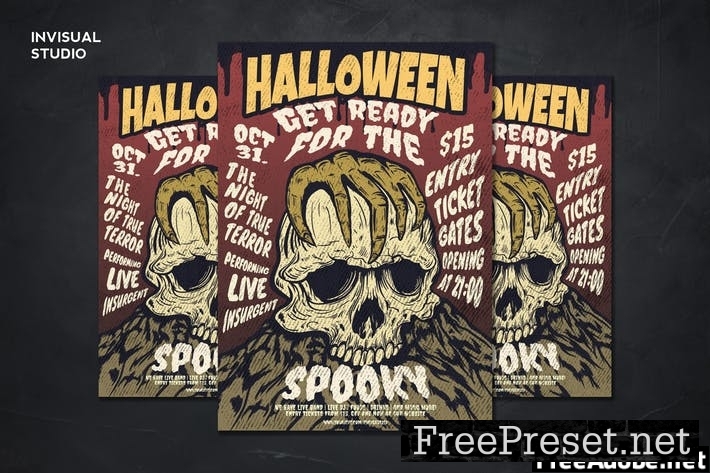 Spooky Halloween - Flyer Template 9KJWVND