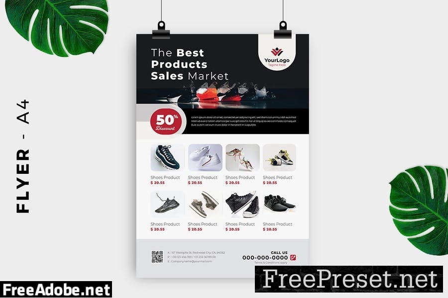 Sport Shoes Promotion Flyer Design S2GJGRN