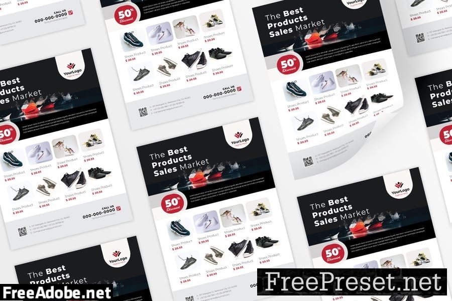 Sport Shoes Promotion Flyer Design S2GJGRN