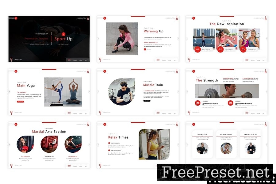 Sport Up Presentation Template CG3TVZV