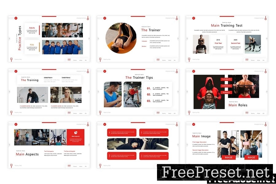 Sport Up Presentation Template CG3TVZV