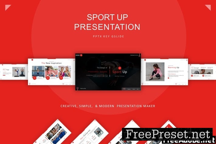 Sport Up Presentation Template CG3TVZV