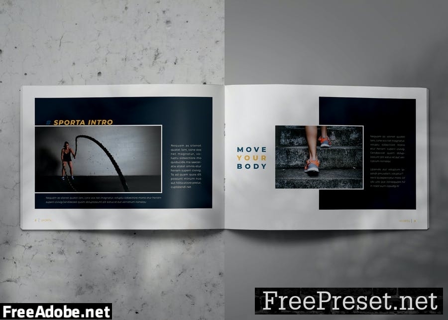 SPORTA - Indesign Lookbook Brochure Template TU7FYW6