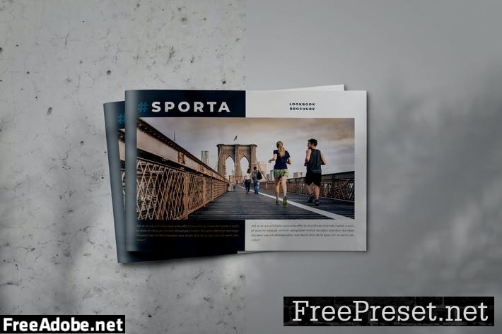 SPORTA - Indesign Lookbook Brochure Template TU7FYW6