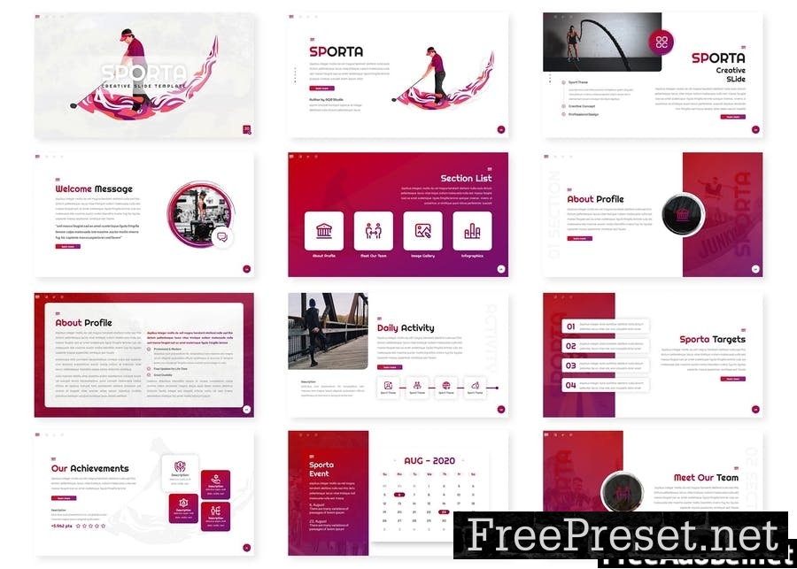 Sporta - Presentation Template